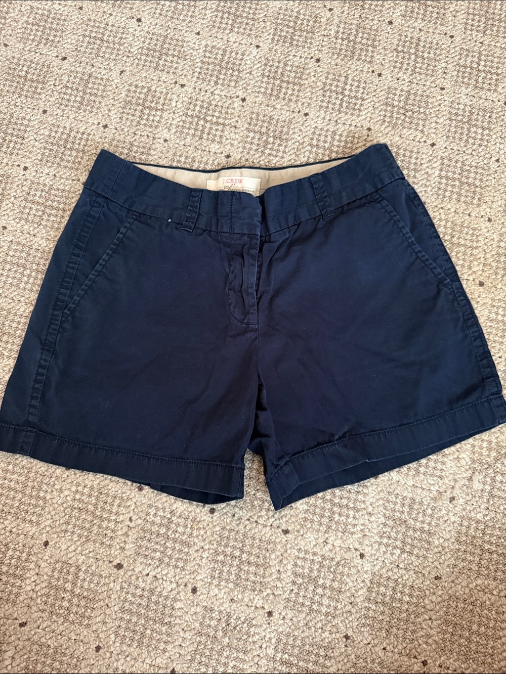 J. Crew Navy Cotton Chino Bermuda Shorts